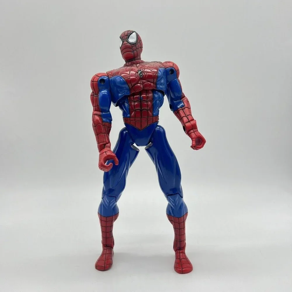 Marvel Spiderman Jointed Posable Spiderman 2000 ENT‎ Inc. 10” Action Figure Toy
